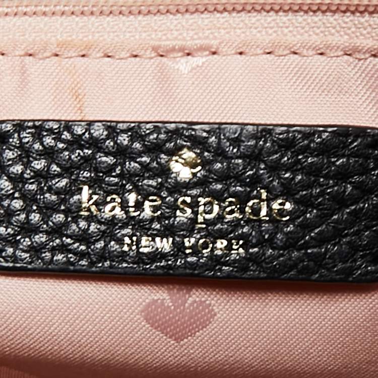 Pre Owned Kate Spade Black Leather Rowe Tote