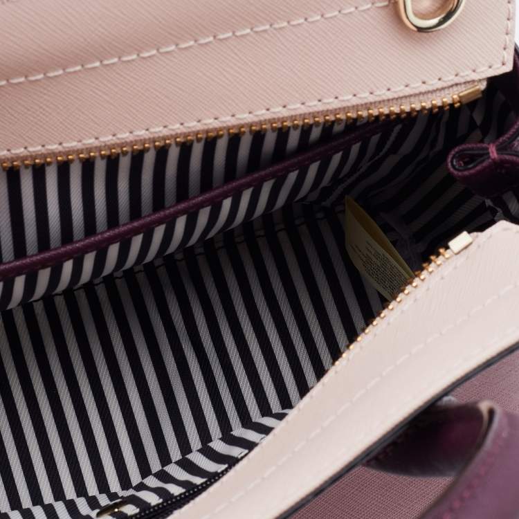 مملوكة مسبقًا Kate Spade Pink/Burgundy Leather Cameron Street Candace Tote