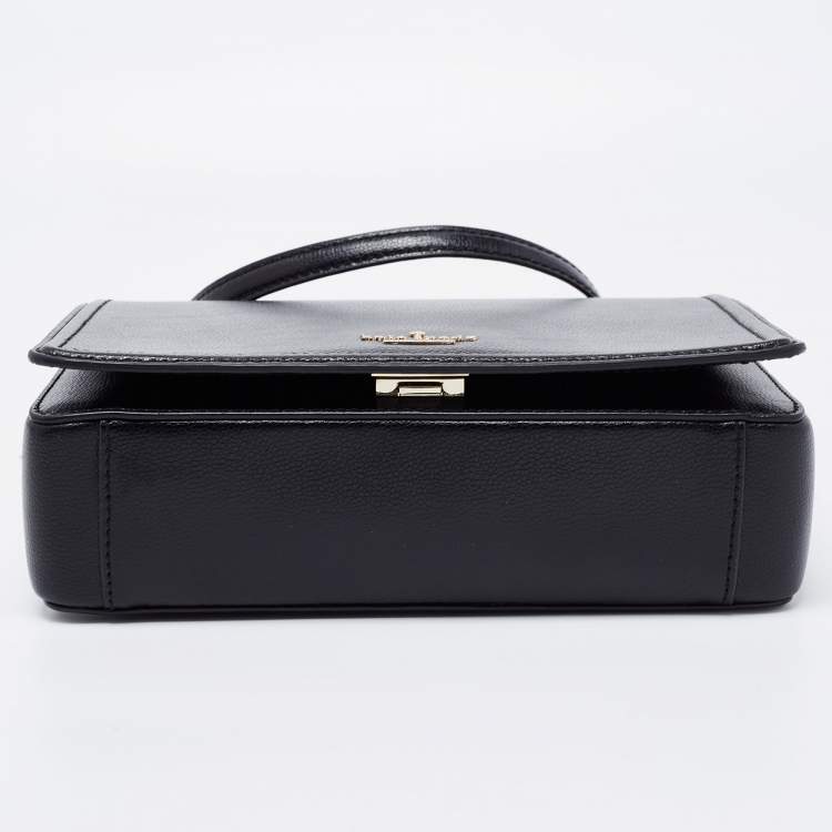 Pre Owned Kate Spade Black Leather Patterson Shoulder Bag