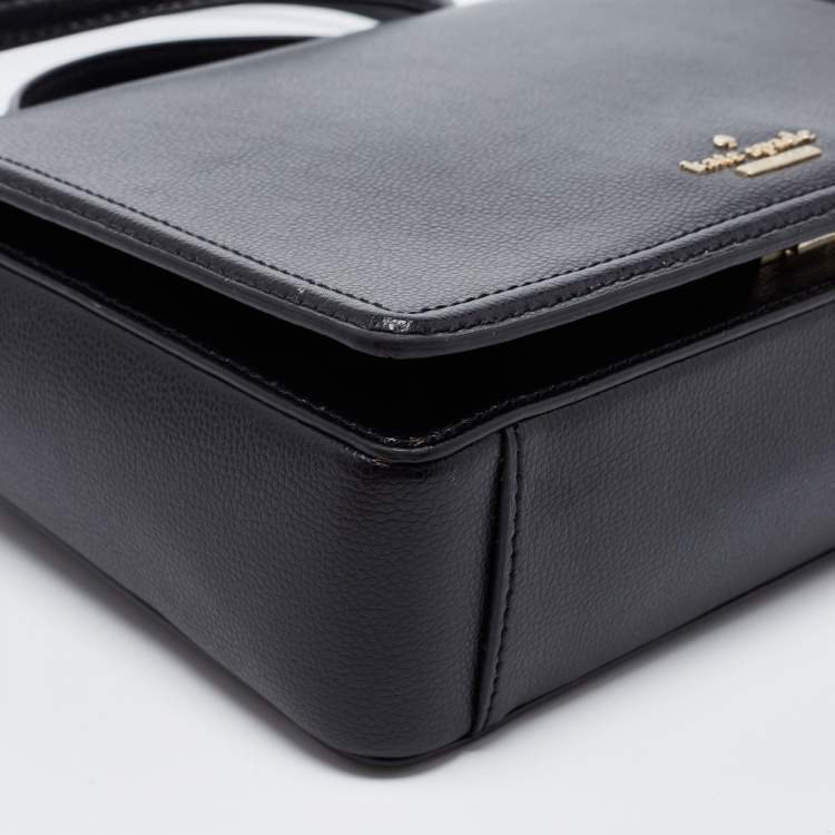 Pre Owned Kate Spade Black Leather Patterson Shoulder Bag