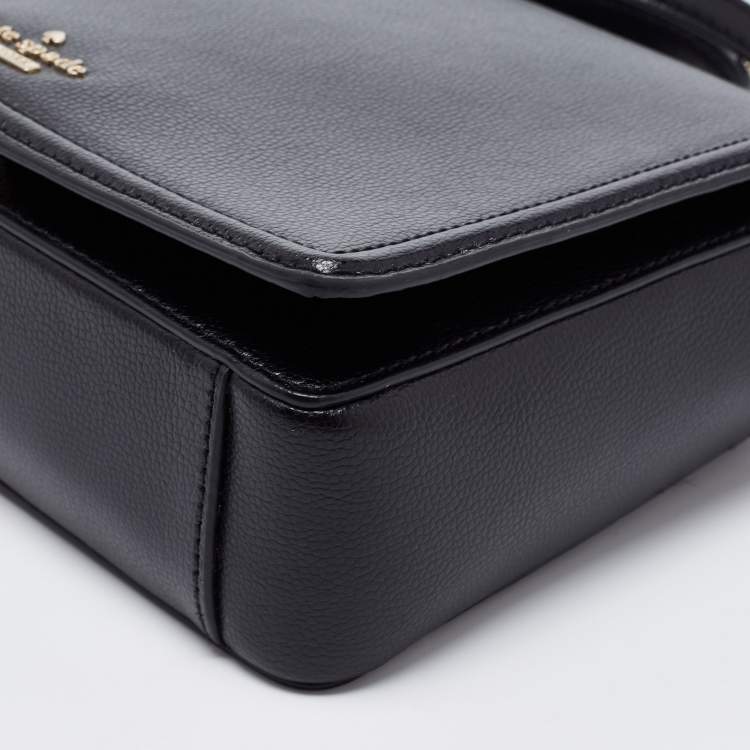 Pre Owned Kate Spade Black Leather Patterson Shoulder Bag