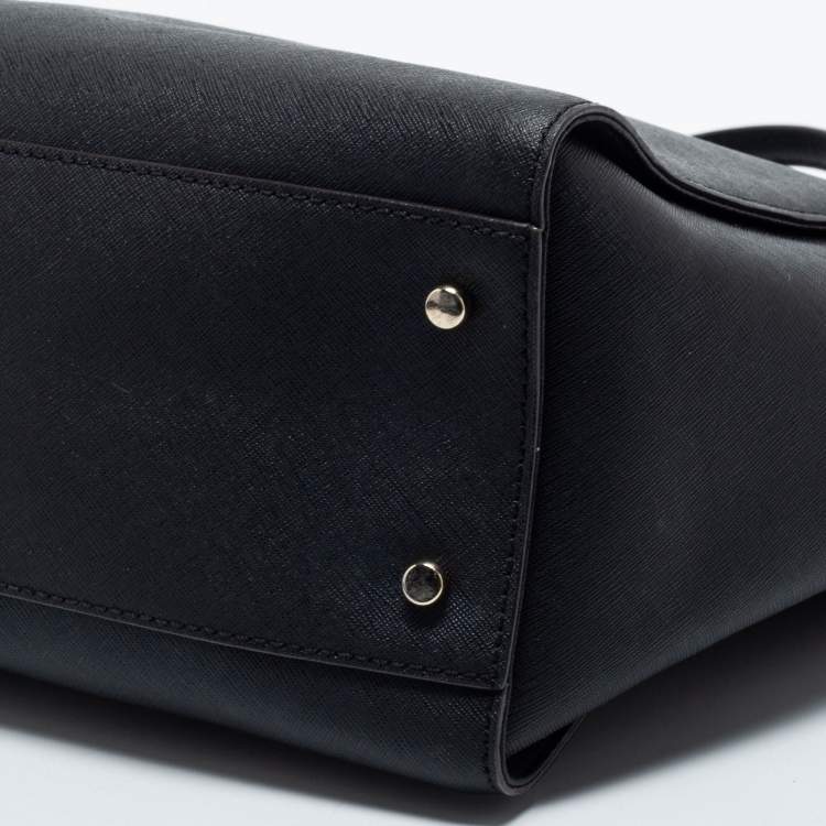 Pre Owned Kate Spade Black Leather Cedar Street Hayden Tote