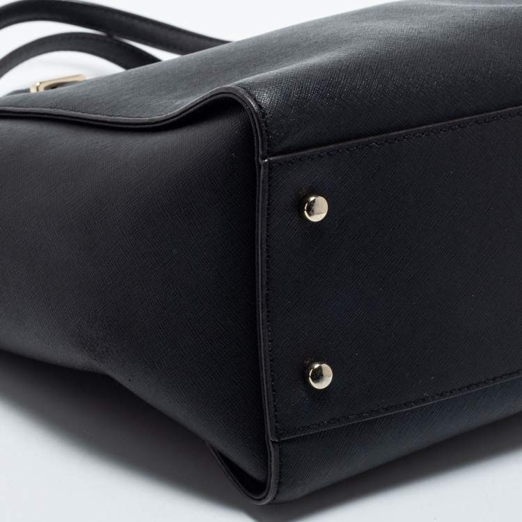 Pre Owned Kate Spade Black Leather Cedar Street Hayden Tote