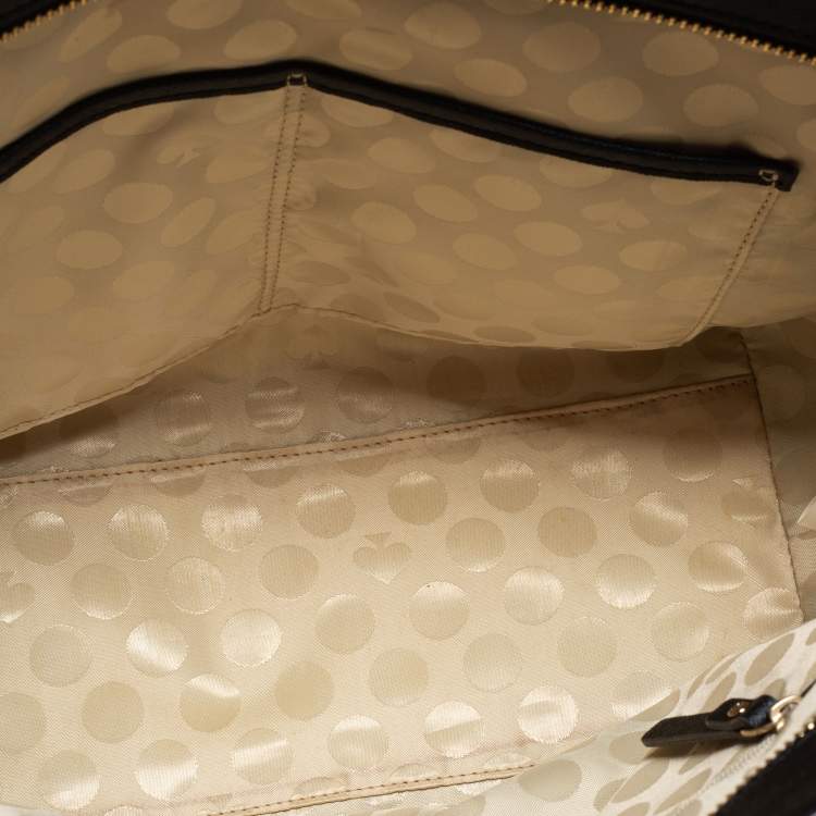 Pre Owned Kate Spade Black Leather Cedar Street Hayden Tote