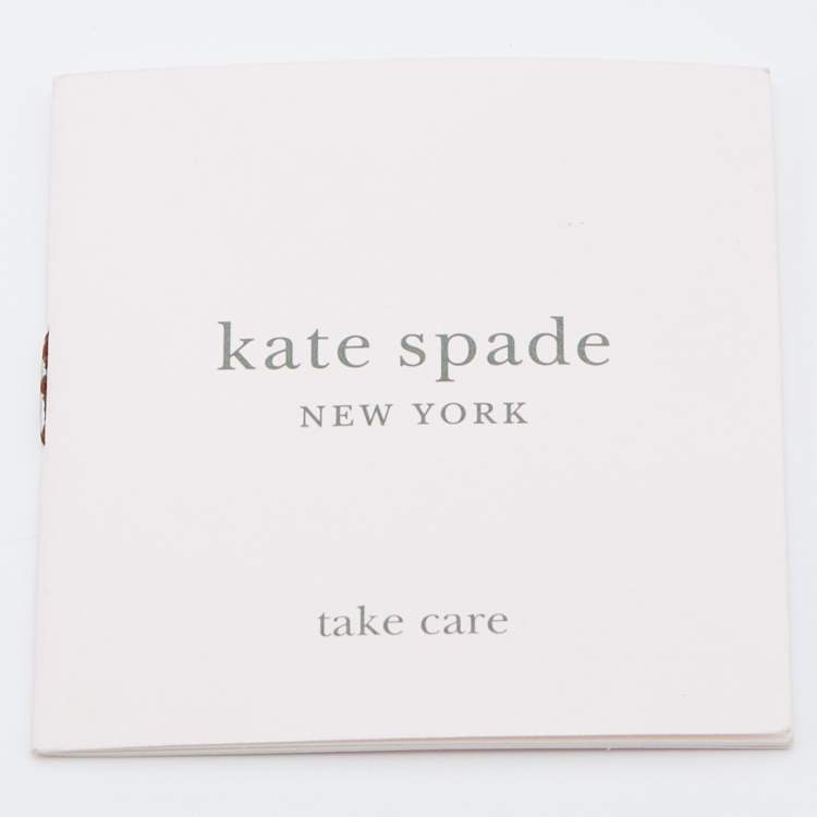 Pre Owned Kate Spade Brown/Black Animal Print Fabric and Leather Tote