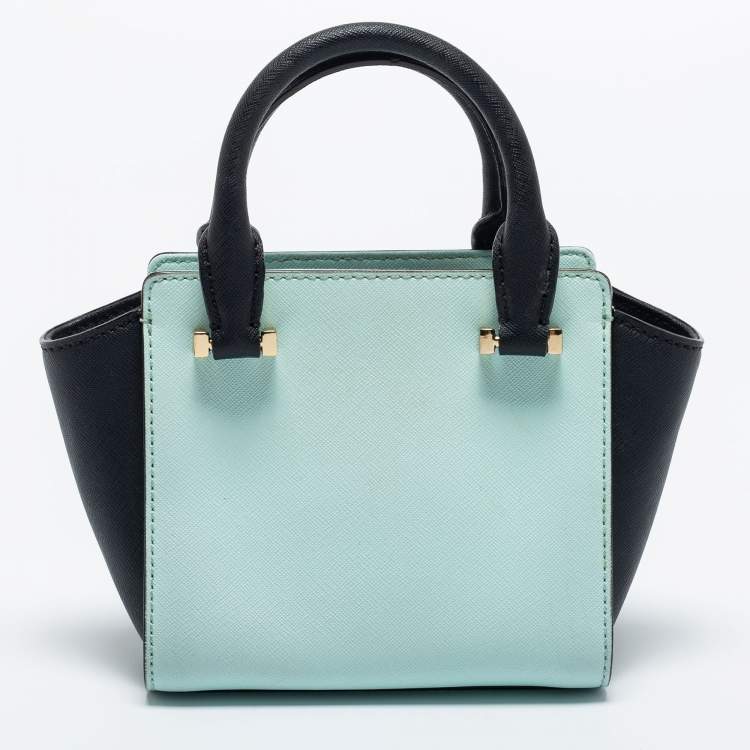 Pre Owned Kate Spade Green/Black Leather Tote
