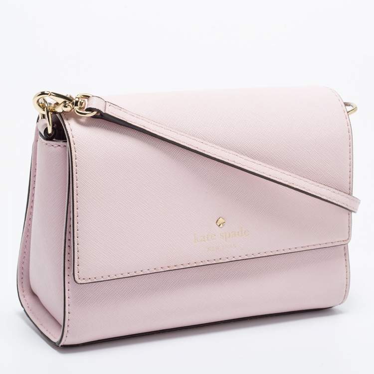 Pre Owned Kate Spade Pink Leather Cove Street Dody Crossbody Bag