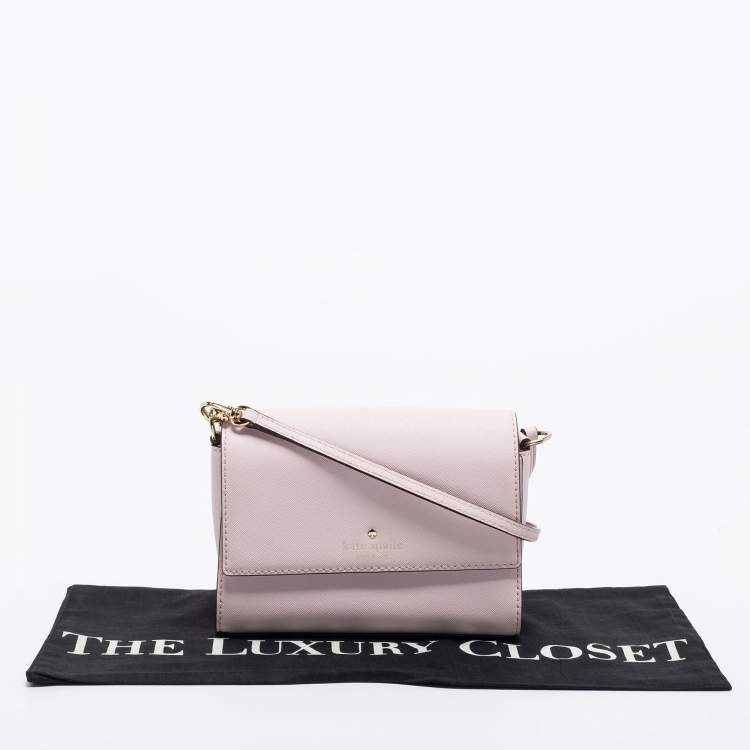 Pre Owned Kate Spade Pink Leather Cove Street Dody Crossbody Bag