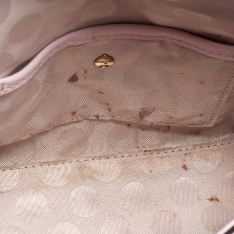Pre Owned Kate Spade Pink Leather Cove Street Dody Crossbody Bag