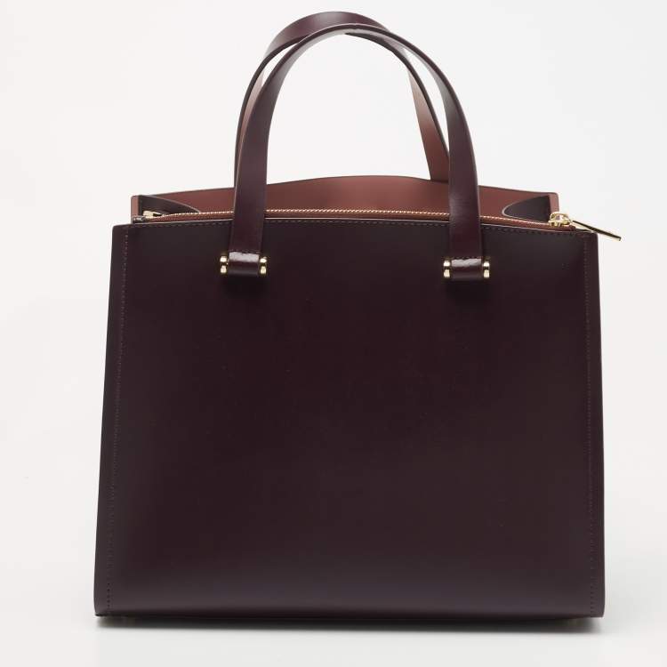 Pre Owned Kate Spade Purple/Pink Leather Kyra Arbour Hill Tote