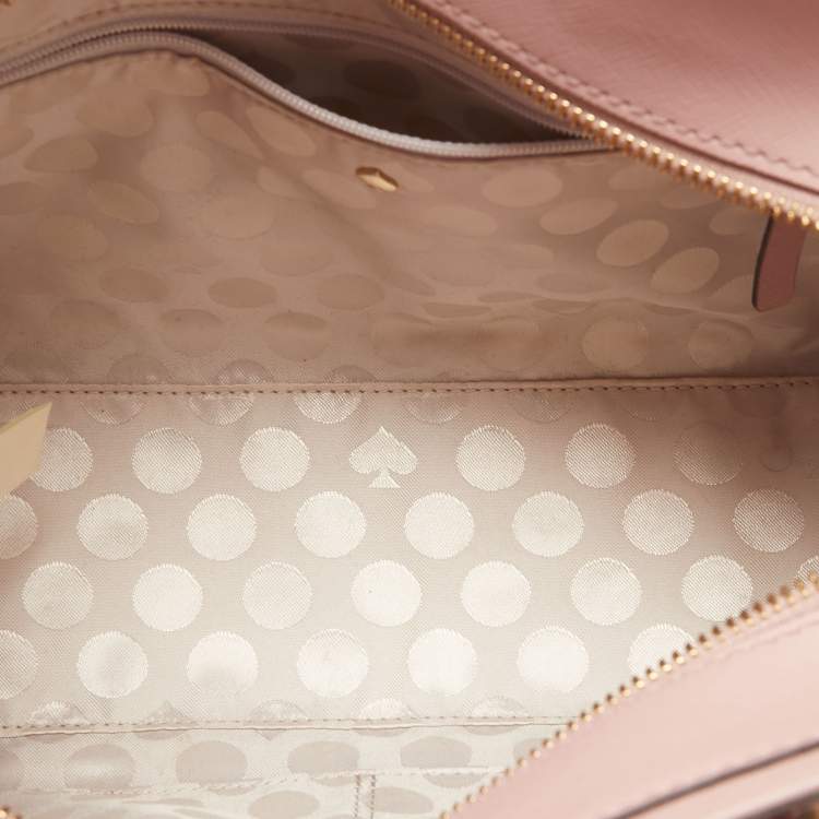 Pre Owned Kate Spade Pink Leather Cedar Street Hayden Tote