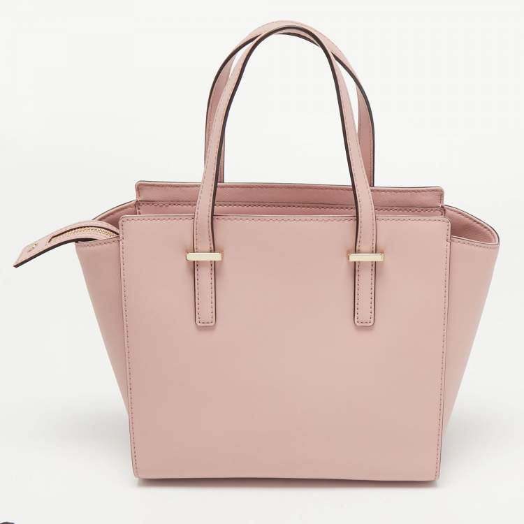 Pre Owned Kate Spade Pink Leather Cedar Street Hayden Tote