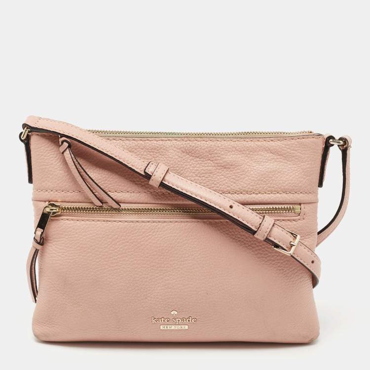Buy the Kate Spade Women's Pink Leather Crossbody Purse