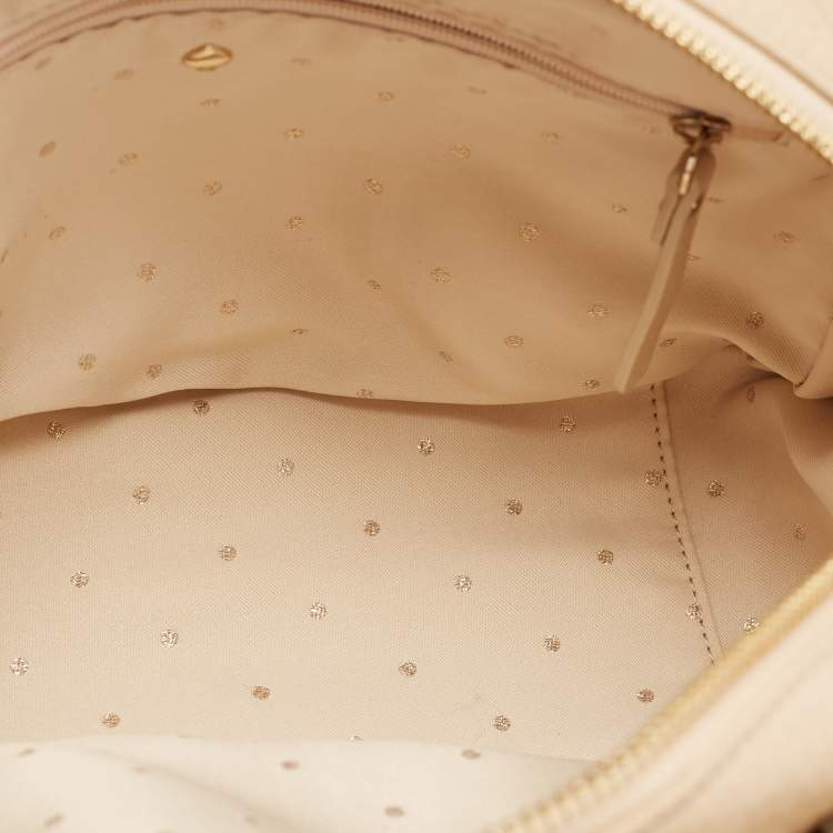 Pre Owned Kate Spade Beige Quilted Leather Elizabeth Satchel