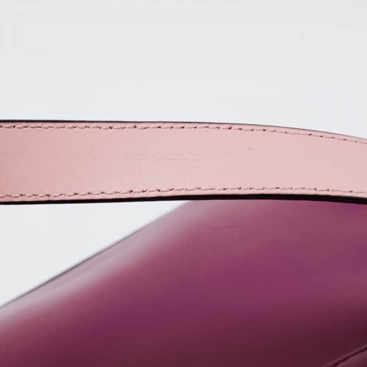 Pre Owned Kate Spade Burgundy Leather Doreen New Bond Street Crossbody Bag