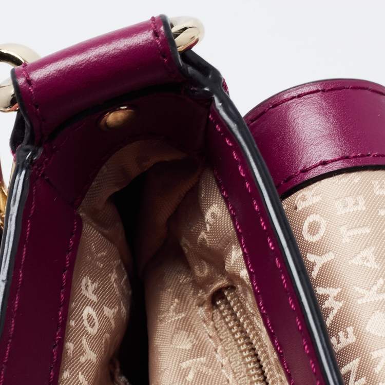 Pre Owned Kate Spade Burgundy Leather Doreen New Bond Street Crossbody Bag
