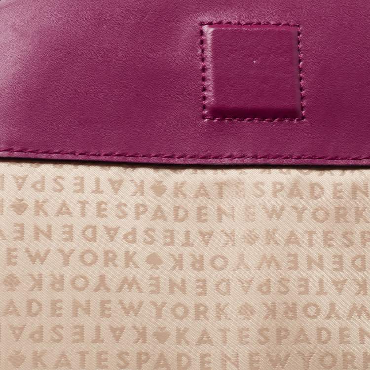 Pre Owned Kate Spade Burgundy Leather Doreen New Bond Street Crossbody Bag