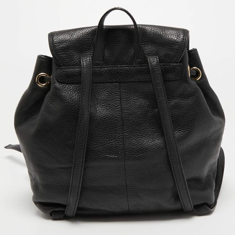 Pre Owned Kate Spade Black Leather Small Breezy Backpack