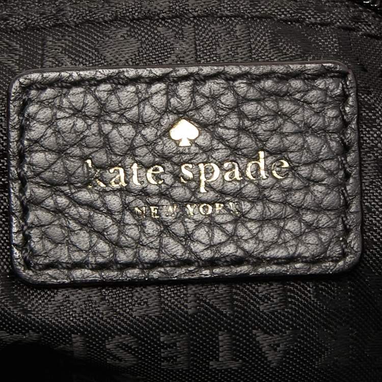 Pre Owned Kate Spade Black Leather Small Breezy Backpack