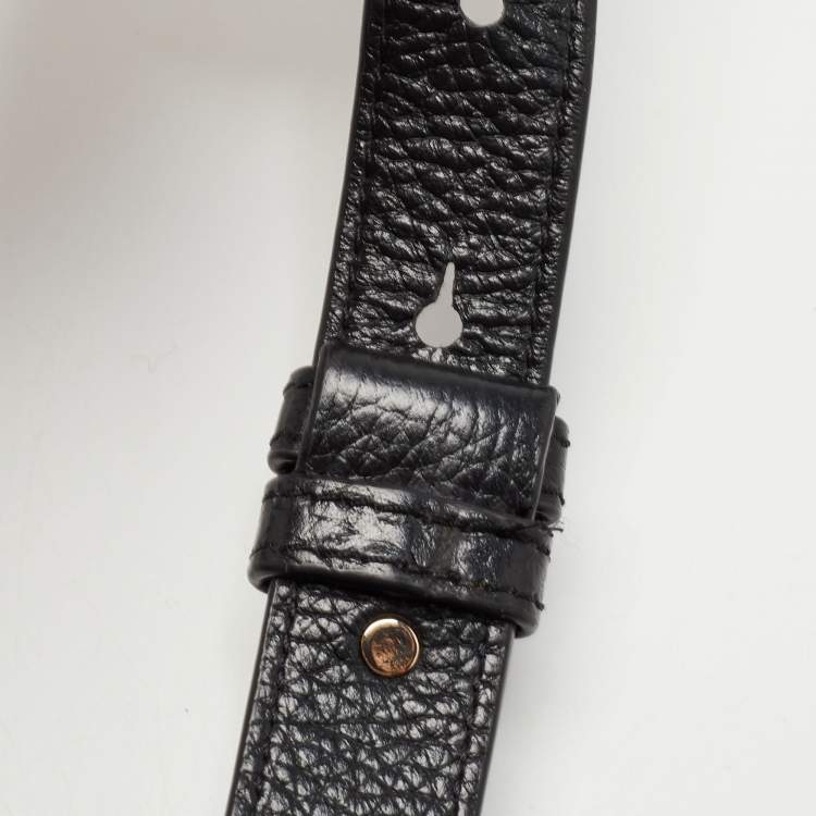 Pre Owned Kate Spade Black Leather Smoosh Crossbody Bag