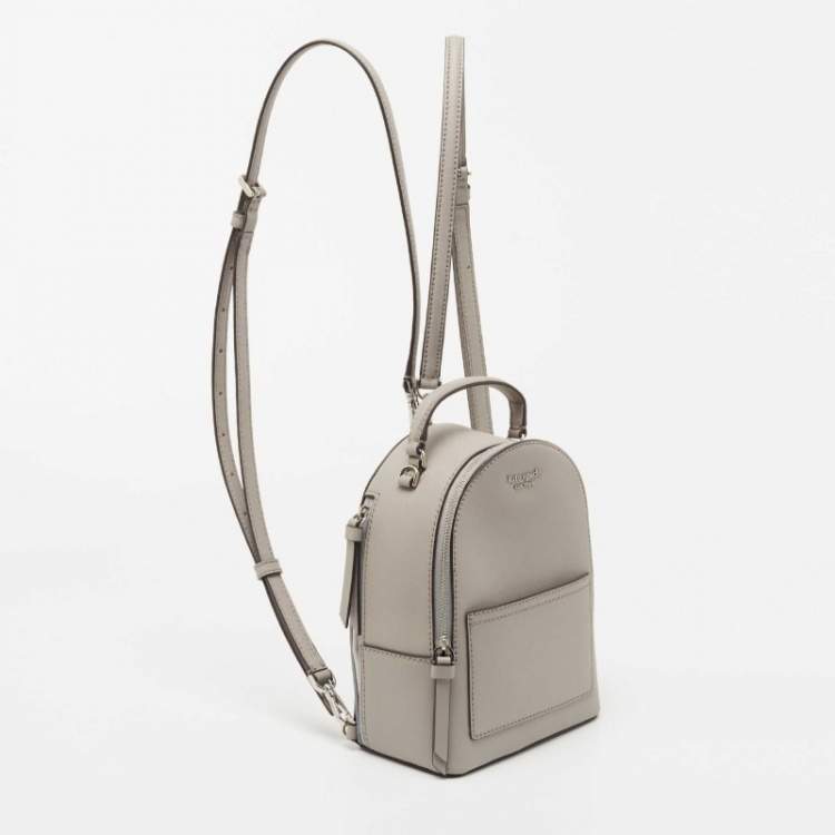 Kate Spade Jackson Street Merry Mini Leather Backpack in Gray