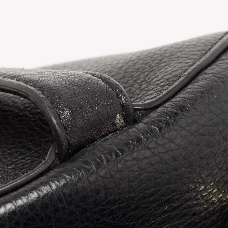Pre Owned Kate Spade Black Leather Jackson Backpack