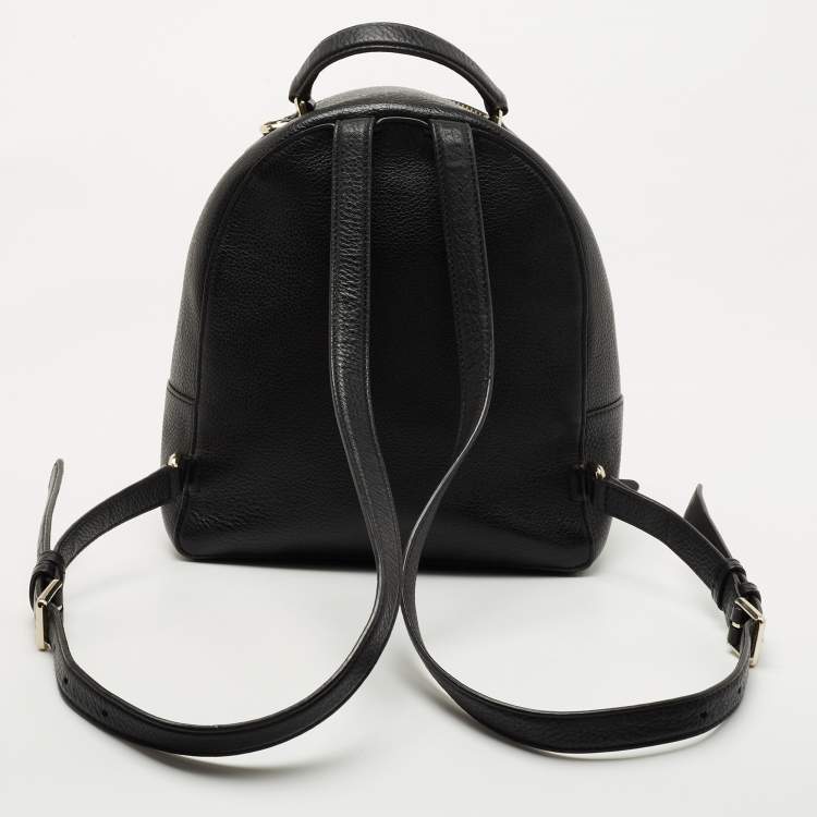 Pre Owned Kate Spade Black Leather Jackson Backpack
