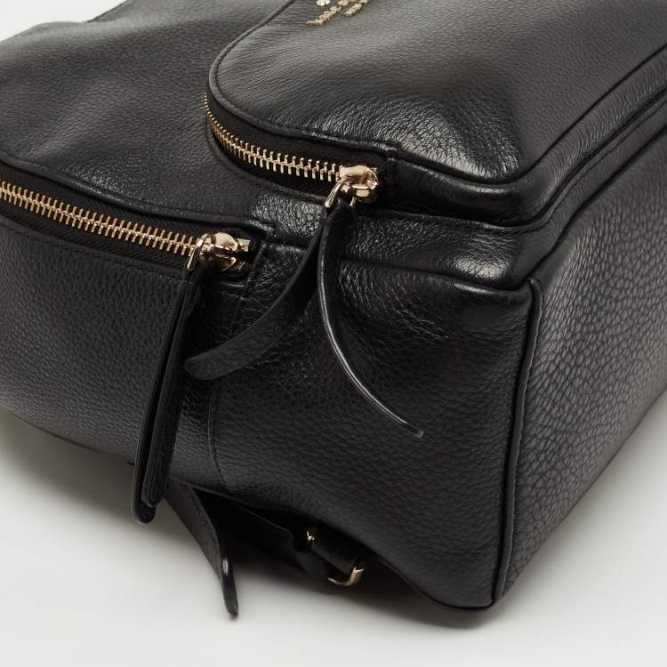 Pre Owned Kate Spade Black Leather Jackson Backpack