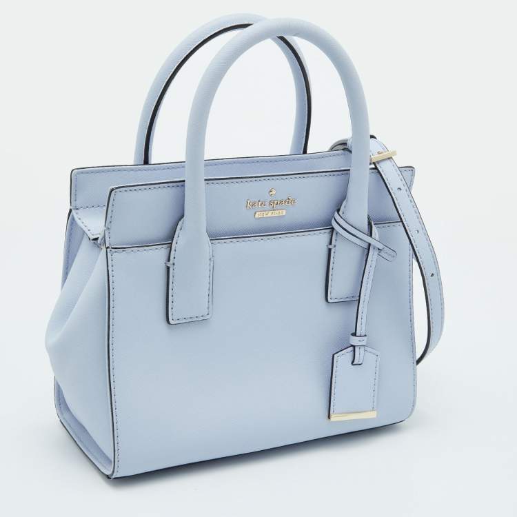 Pre Owned Kate Spade Light Blue Leather Cameron Street Candace Tote