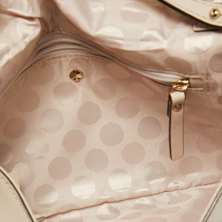 Pre Owned Kate Spade Ivory Saffiano Leather Cedar Street Cali Crossbody Bag