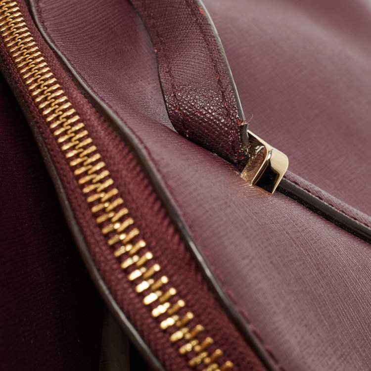 Pre Owned Kate Spade Burgundy Leather Cedar Street Elissa Satchel