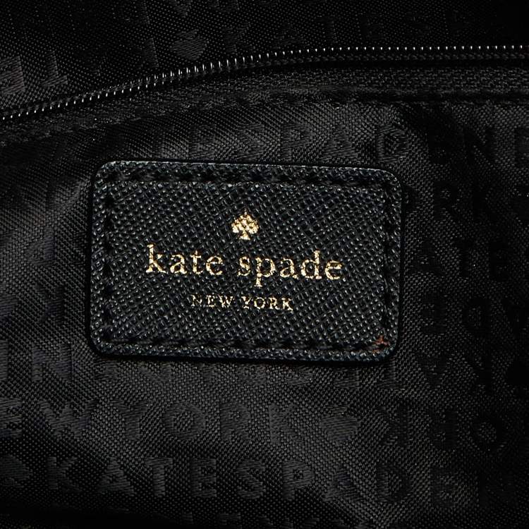 Pre Owned Kate Spade Black Leather Flap Top Handle Bag