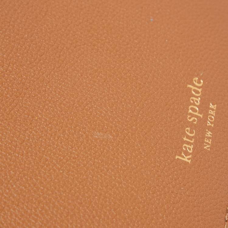 Pre Owned Kate Spade Brown Leather Medium Toujour Crossbody Bag