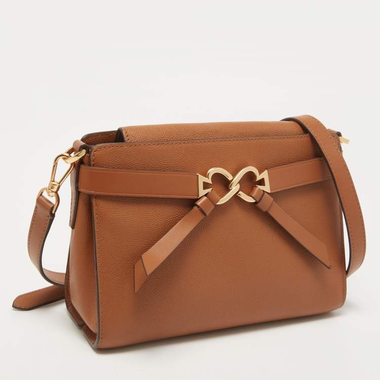 Pre Owned Kate Spade Brown Leather Medium Toujour Crossbody Bag