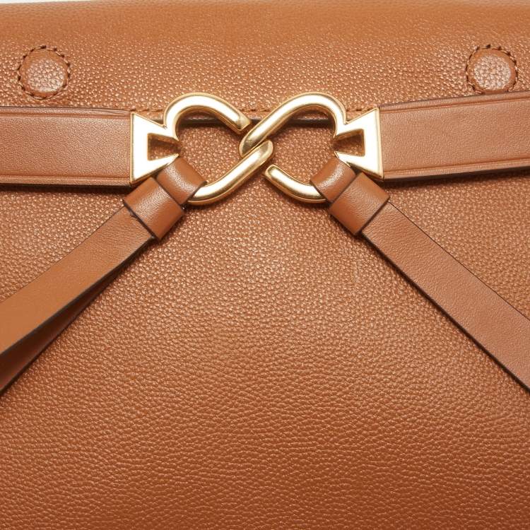 Pre Owned Kate Spade Brown Leather Medium Toujour Crossbody Bag
