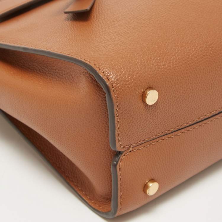 Pre Owned Kate Spade Brown Leather Medium Toujour Crossbody Bag