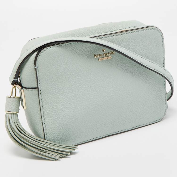 مملوكة مسبقًا Kate Spade Mint Green Leather Camera Crossbody Bag