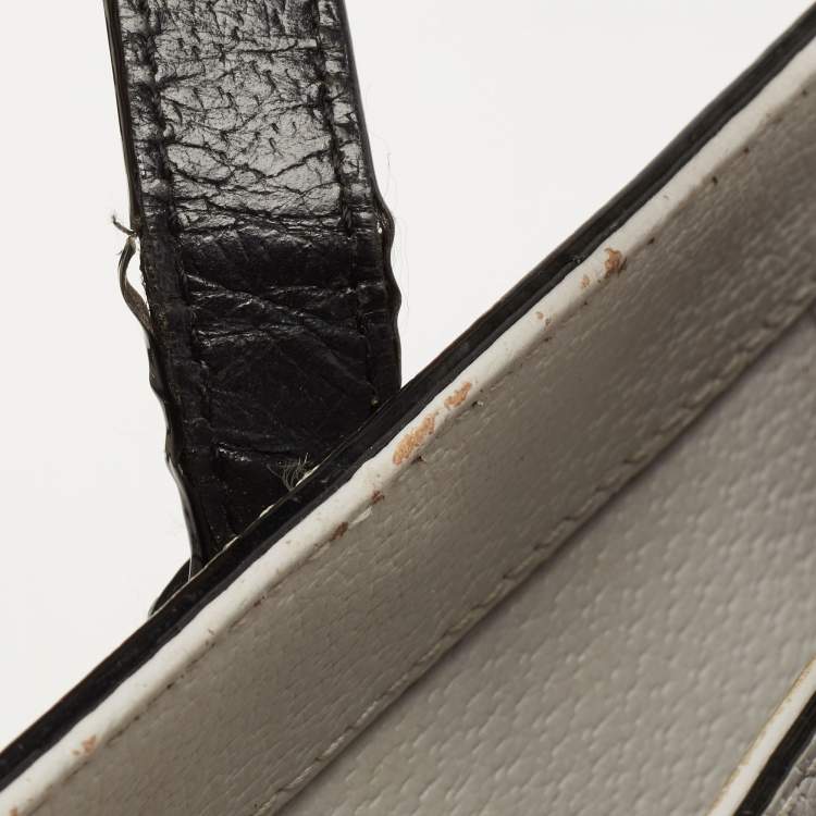 Pre Owned Kate Spade Grey/Black Leather Street Sadie Tote 