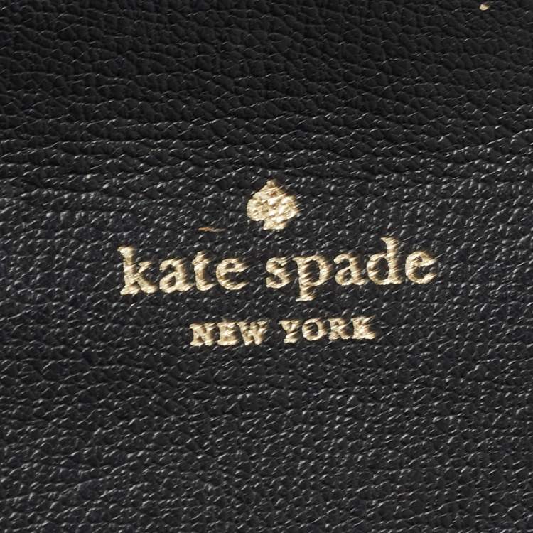 Pre Owned Kate Spade Black Leather Robyn Saddle Crossbody Bag