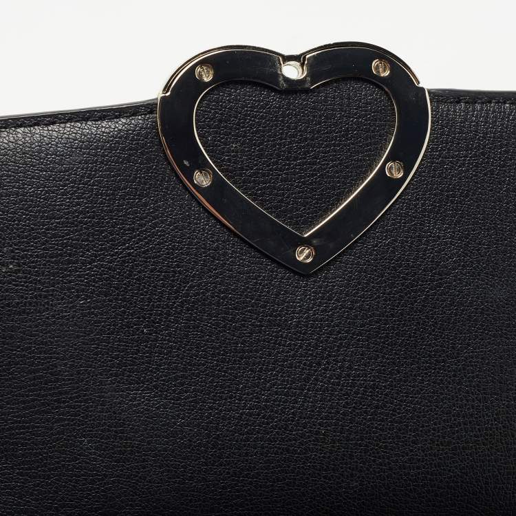 Pre Owned Kate Spade Black Leather Robyn Saddle Crossbody Bag