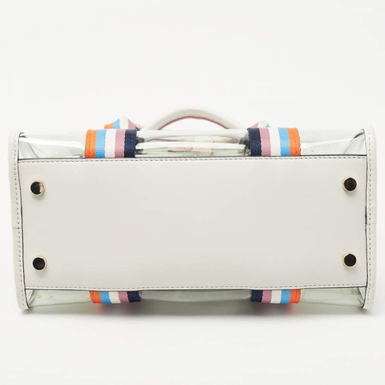 Pre Owned Kate Spade Multicolor PVC and Leather Sam See Through Tote