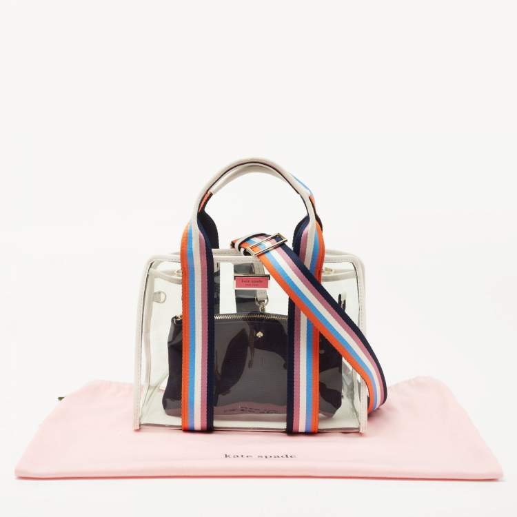 Pre Owned Kate Spade Multicolor PVC and Leather Sam See Through Tote