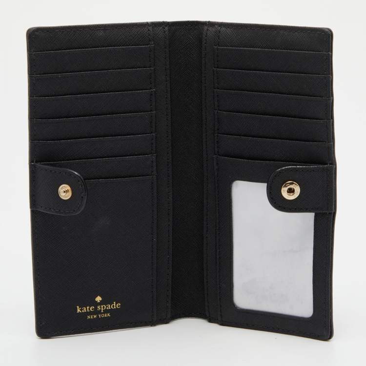 Kate Spade Black Leather Bifold Flap Wallet Kate Spade | TLC