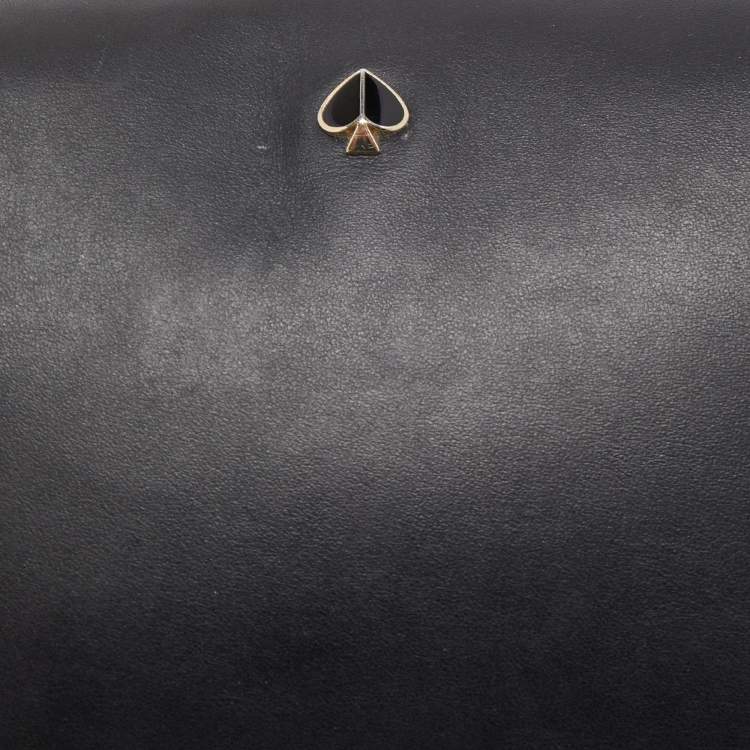 Pre Owned Kate Spade Black Leather Andi Crossbody Bag