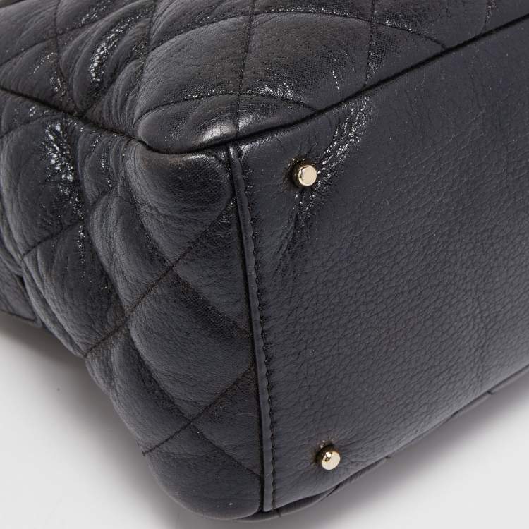 مملوكة مسبقًا Kate Spade Black Quilted Shimmer Leather Elizabeth Satchel