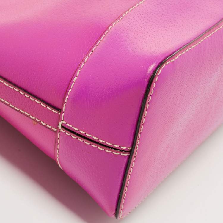 Pre Owned Kate Spade Pink Leather Wellesley Rachelle Satchel