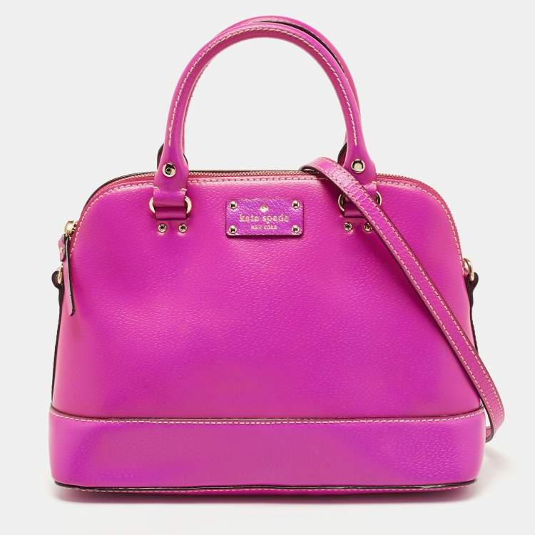 Kate Spade Pink Patent Leather Bowler Bag Kate Spade