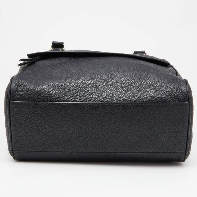 Pre Owned Kate Spade Black Leather Zip Satchel 