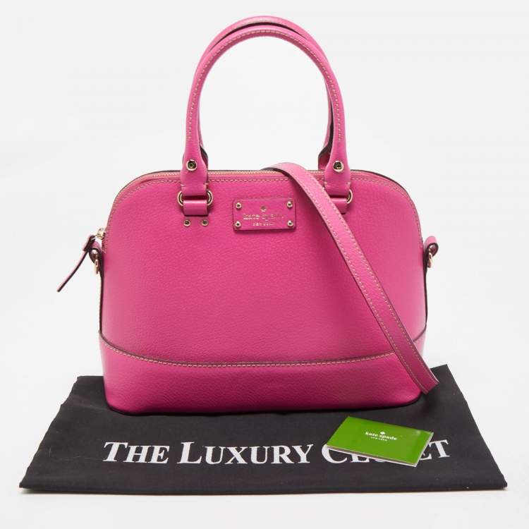 مملوكة مسبقًا Kate Spade Pink Leather Wellesley Rachelle Satchel