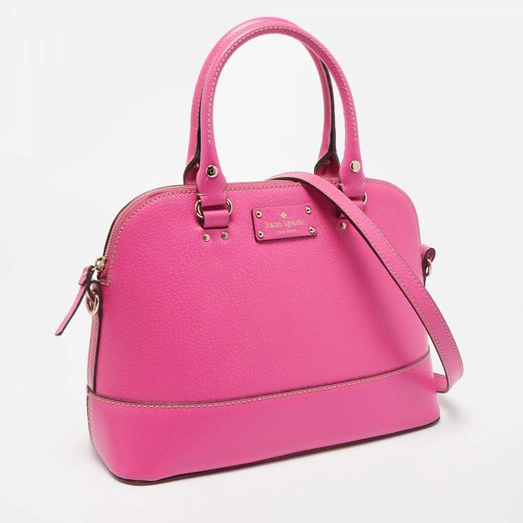 مملوكة مسبقًا Kate Spade Pink Leather Wellesley Rachelle Satchel
